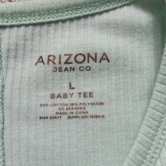 GUC Arizona Jean Company Mint Green Baby T-Shirt Crew Neck Short Sleeve - Picture 2 of 4